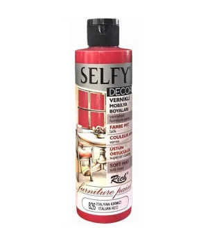 Rich Selfy Decor Vernikli Boya 240 cc 826 İTALYAN KIRMIZI
