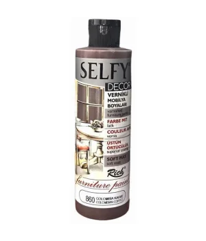 Rich Selfy Decor Vernikli Boya 240 cc 860 COLOMBİA KAHVE