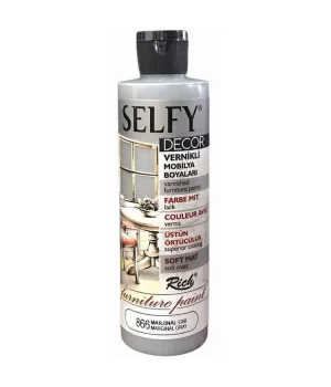 Rich Selfy Decor Vernikli Boya 240 cc 866 MARJİNAL GRİ
