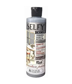 Rich Selfy Decor Vernikli Boya 240 cc 868 İTALYAN GRİ