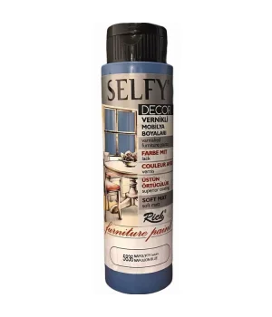Rich Selfy Decor Vernikli Boya 500 cc 5836 NAPOLYON MAVİ