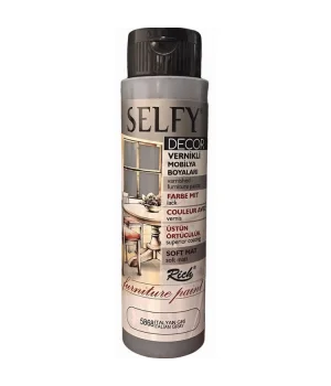 Rich Selfy Decor Vernikli Boya 500 cc 5868 İTALYAN GRİ