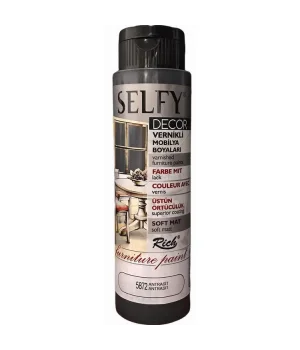 Rich Selfy Decor Vernikli Boya 500 cc 5872 ANTRASİT