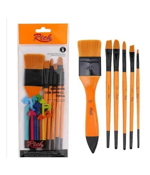 Rich SET:8 Zemin Fırça Karma Set 6Lı (SET8-03357)
