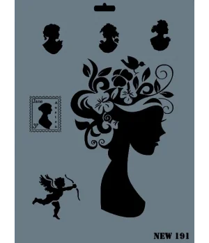 Rich Stencil Boyama Şablonu 25x35 cm. NEW-191