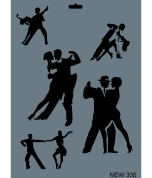 Rich Stencil Boyama Şablonu 25x35 cm. NEW-305