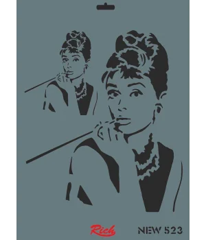 Rich Stencil Boyama Şablonu 25x35 cm. NEW-523