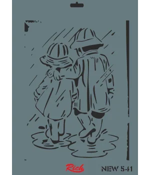 Rich Stencil Boyama Şablonu 25x35 cm. NEW-541