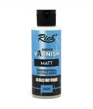 Rich Su Bazlı Vernik MAT (Matt Acrylic Varnish) 120 cc.