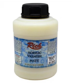 Rich Su Bazlı Vernik MAT (Matt Acrylic Varnish) 1250 cc.