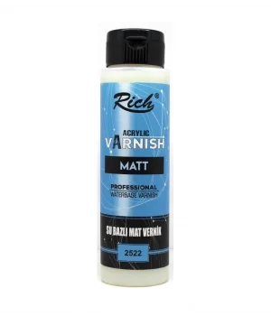 Rich Su Bazlı Vernik MAT (Matt Acrylic Varnish) 500 cc.