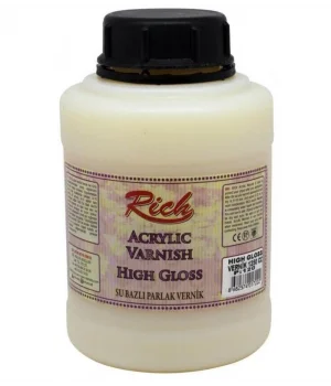 Rich Su Bazlı Vernik PARLAK (High Gloss Acrylic Varnish) 1250 cc.