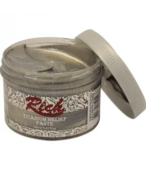 Rich Titanium Metalik Rölyef Pasta 160 cc. 5504 ANTİK GÜMÜŞ