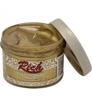 Rich Titanium Metalik Rölyef Pasta 160 cc. 5512 BEYAZ ALTIN