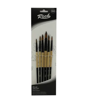 Rich Yuvarlak Uçlu Fırça Seti 6lı