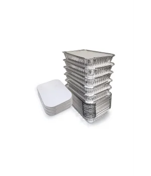 Roll-Up 250gr Dikdörtgen Alüminyum Kap Ve Kapak Seti 100lü