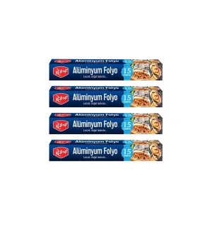 Roll-Up Alüminyum Folyo Seti 30cm x 15 m 10mic 4 Adet