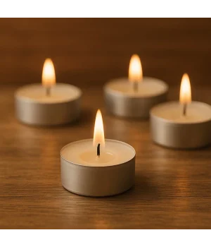 Roll-Up Beyaz Tealight Mum 8gr 100 Adet
