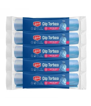 Roll-up Çöp Torbası Battal 72x95cm 10 Adet x 5 Paket
