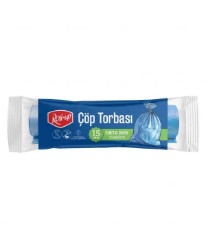 Roll-up Çöp Torbası Orta Boy 55*60 cm 10 Adet