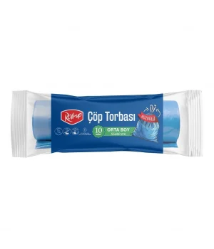 Roll-up Çöp Torbası Orta Boy 55*60 cm 10 Adet