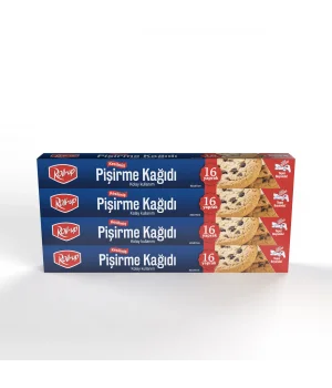 Roll-Up Kesilmiş Yağlı Pişirme Kağıdı 16 Yaprak 4lü Kutu Set