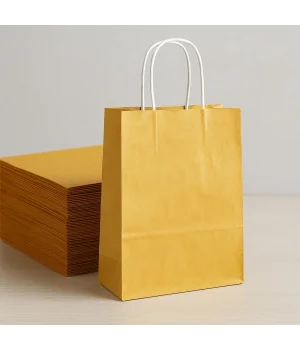 Roll-Up Kraft Çanta Altın Orta Boy 25 * 31 cm 25 Adet