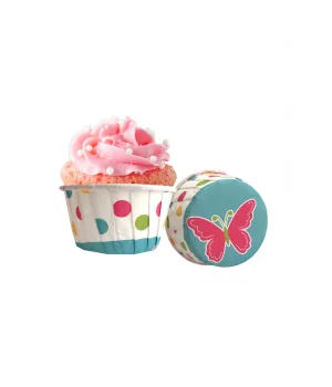 Roll-up Muffin Kek KapsülüKırmızı Puantiyeli 50 Adet