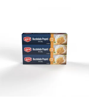 Roll-Up  Orta Boy Buzdolabı Poşeti 24x38cm 75li x 3 Paket (225 Adet)