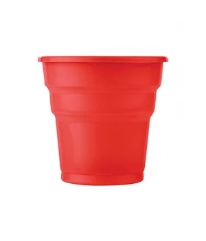 Roll-Up Plastik Meşrubat Bardağı Kırmızı 7 oz 25 Adet