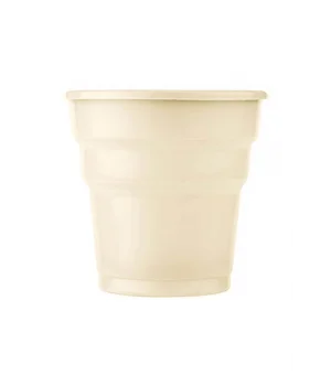Roll-Up Plastik Meşrubat Bardağı Krem 7 oz 25 Adet