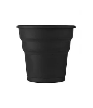Roll-Up Plastik Meşrubat Bardağı Siyah 7 oz 25 Adet