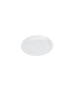 Roll-Up Plastik Tabak Beyaz Ekonomik 21 cm 100 Adet
