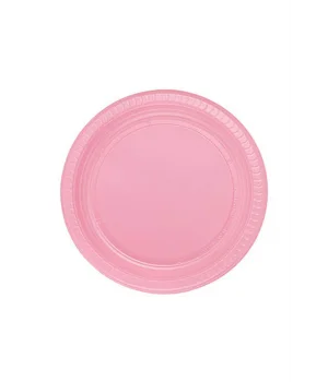 Roll-Up Plastik Tabak Pembe 22 cm 25 Adet