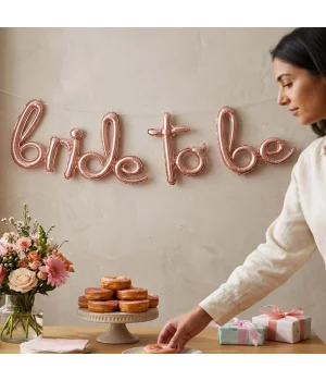 Rose Gold Bride To Be Folyo Balon