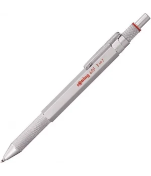Rotring 600 MultiPen Üç Fonksiyonlu Versatil Kalem 0.5 Krom