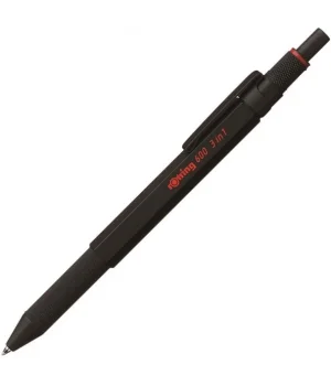 Rotring 600 MultiPen Üç Fonksiyonlu Versatil Kalem 0.5 Siyah