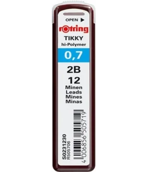 Rotring Tikky Hi-Polymer Kurşun Kalem Ucu 0.7 mm (2B)