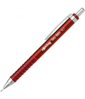 Rotring Tikky Retro Versatil Kalem 0.7 mm Metalik Kırmızı