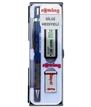 Rotring Tikky Versatil Kalem + Min + Silgi Okul Seti 0.5 mm MAVİ