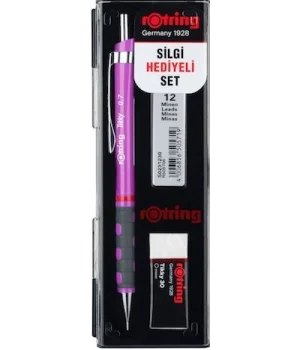 Rotring Tikky Versatil Kalem + Min + Silgi Okul Seti 0.7 mm MOR