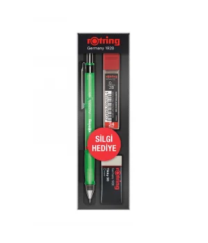 Rotring Visuclick Versatil Kalem + Min + Silgi Okul Seti 0.5 mm YEŞİL