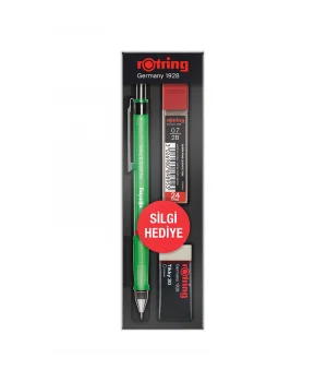 Rotring Visuclick Versatil Kalem + Min + Silgi Okul Seti 0.7 mm YEŞİL