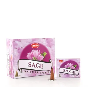 Sage Aromalı Konik Tütsü