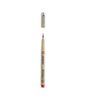 Sakura Pigma Brush Pen Fırça Uçlu Çizim Kalemi RED (KIRMIZI)