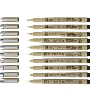 Sakura Pigma Micron Çizim Kalemi Seti 10lu