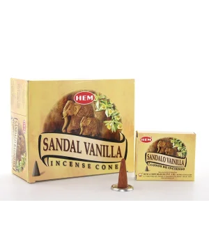 Sandal Vanilla Aromalı Konik Tütsü