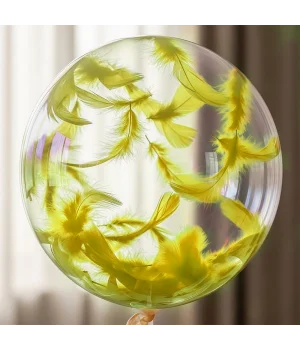 Sarı Balon Süsleme Tüyü