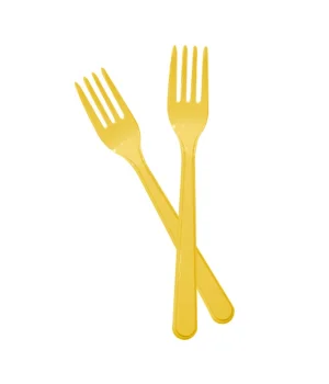 Sarı Plastik Çatal