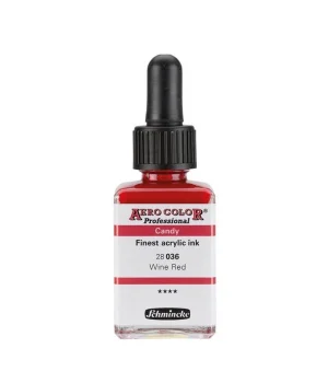 Schmincke Aero Color Akrilik Mürekkep 28 ml. 036 Candy Colors Wine Red